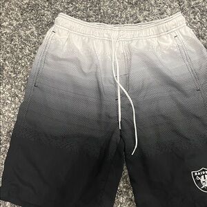 NFL Team Apparel Black and White Shorts